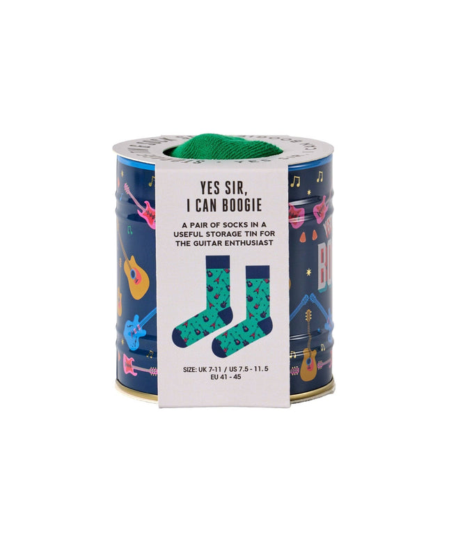 Storage Tin & Sock Set - Yes Sir I Can Boogie