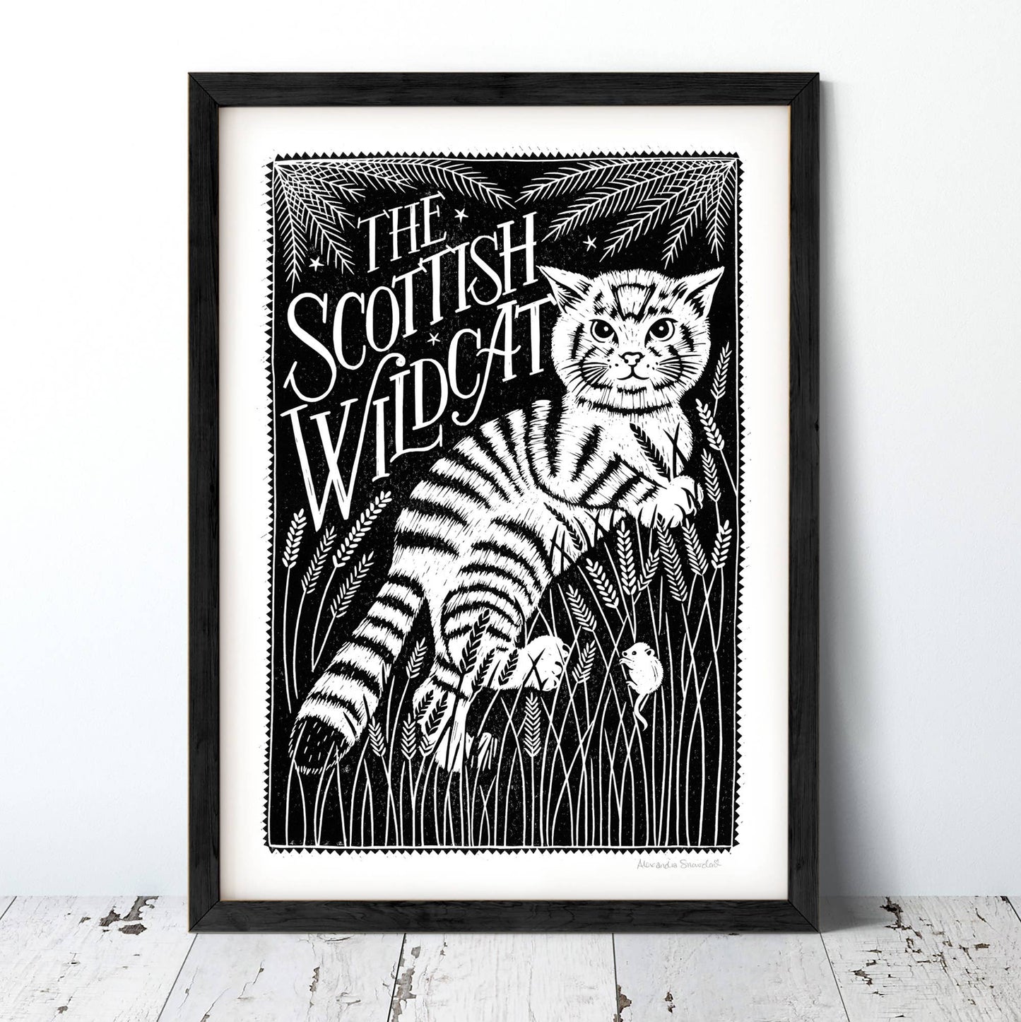 Scottish Wildcat Print