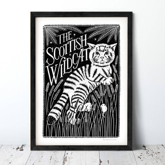 Scottish Wildcat Print