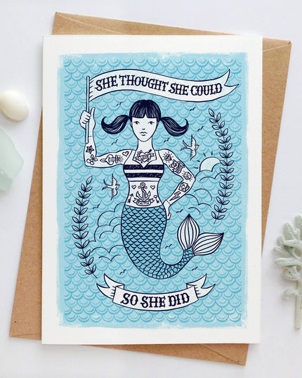 Mermaid Congratulations Card