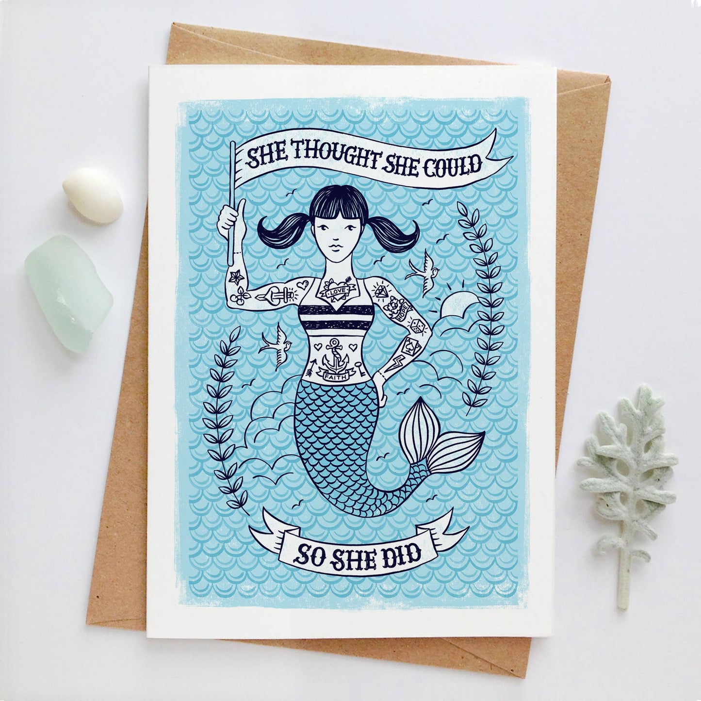 Mermaid Congratulations Card
