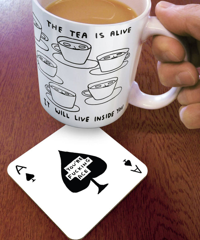 Funny Art Coaster -Fucking Ace