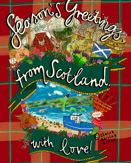 Greetings from Scotland, with love! Christmas Card