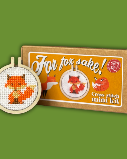 'For Fox Sake!' Mini Matchbox Cross Stitch Kit