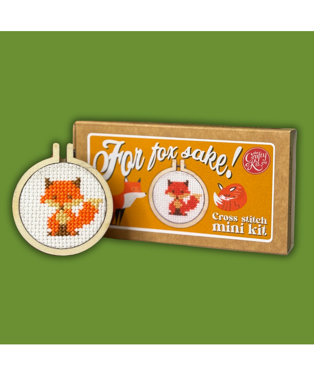 'For Fox Sake!' Mini Matchbox Cross Stitch Kit