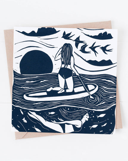 The Voyagers Card *paddleboard, sea, swim, outdoorsy, ocean*