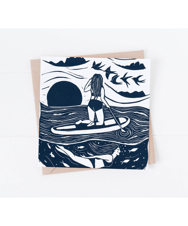 The Voyagers Card *paddleboard, sea, swim, outdoorsy, ocean*