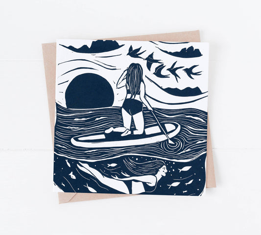 The Voyagers Card *paddleboard, sea, swim, outdoorsy, ocean*