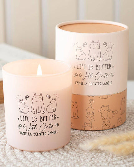 Life Is Better With Cats Vanilla Candle