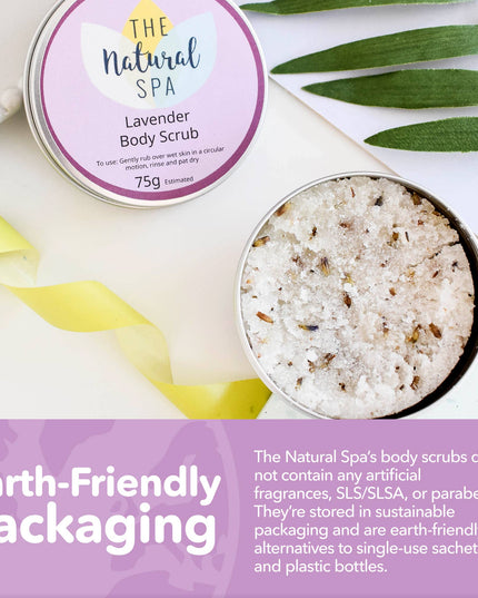 Lavender Natural Body Scrub - 75g tin - Letterbox