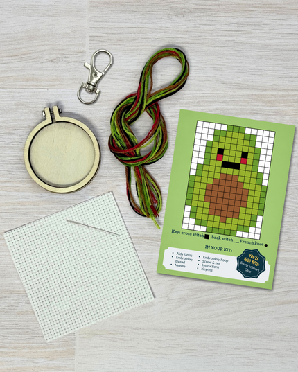 'Avo Great Day!' Mini Matchbox Cross Stitch Kit