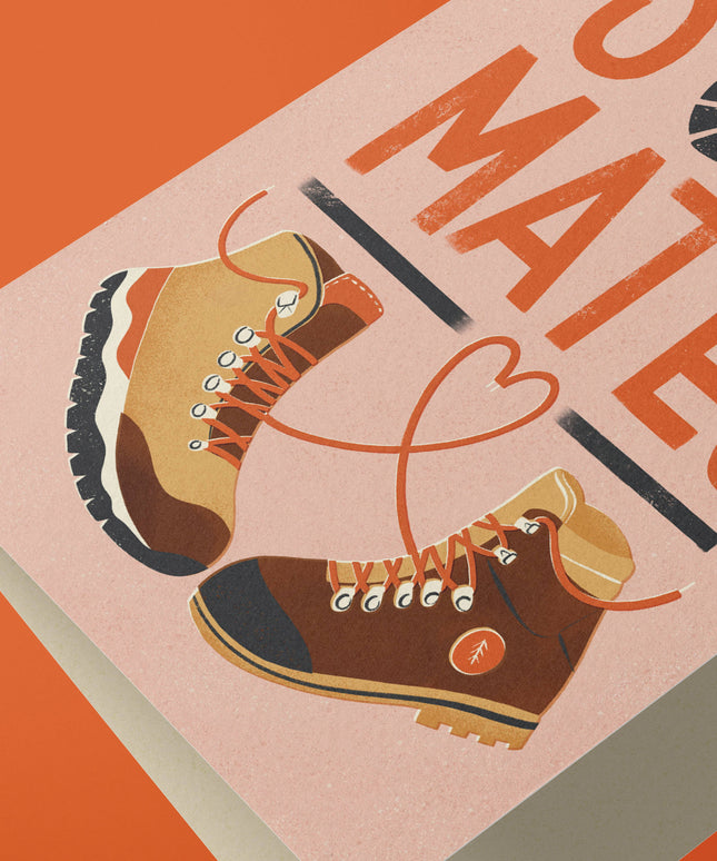 Sole Mates | Hiking Love Greeting Card
