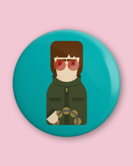 Liam Gallagher - Cute, minimalist design - 38mm button badge