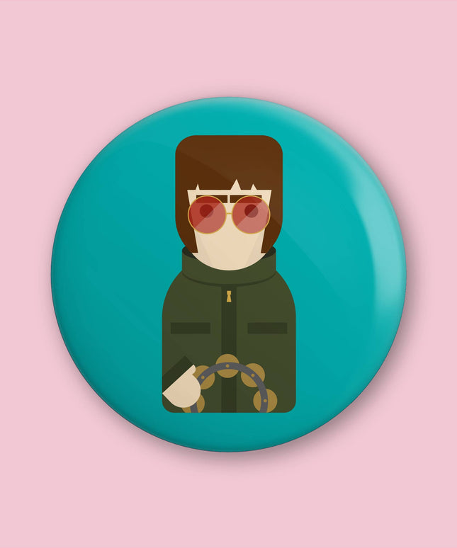 Liam Gallagher - Cute, minimalist design - 38mm button badge