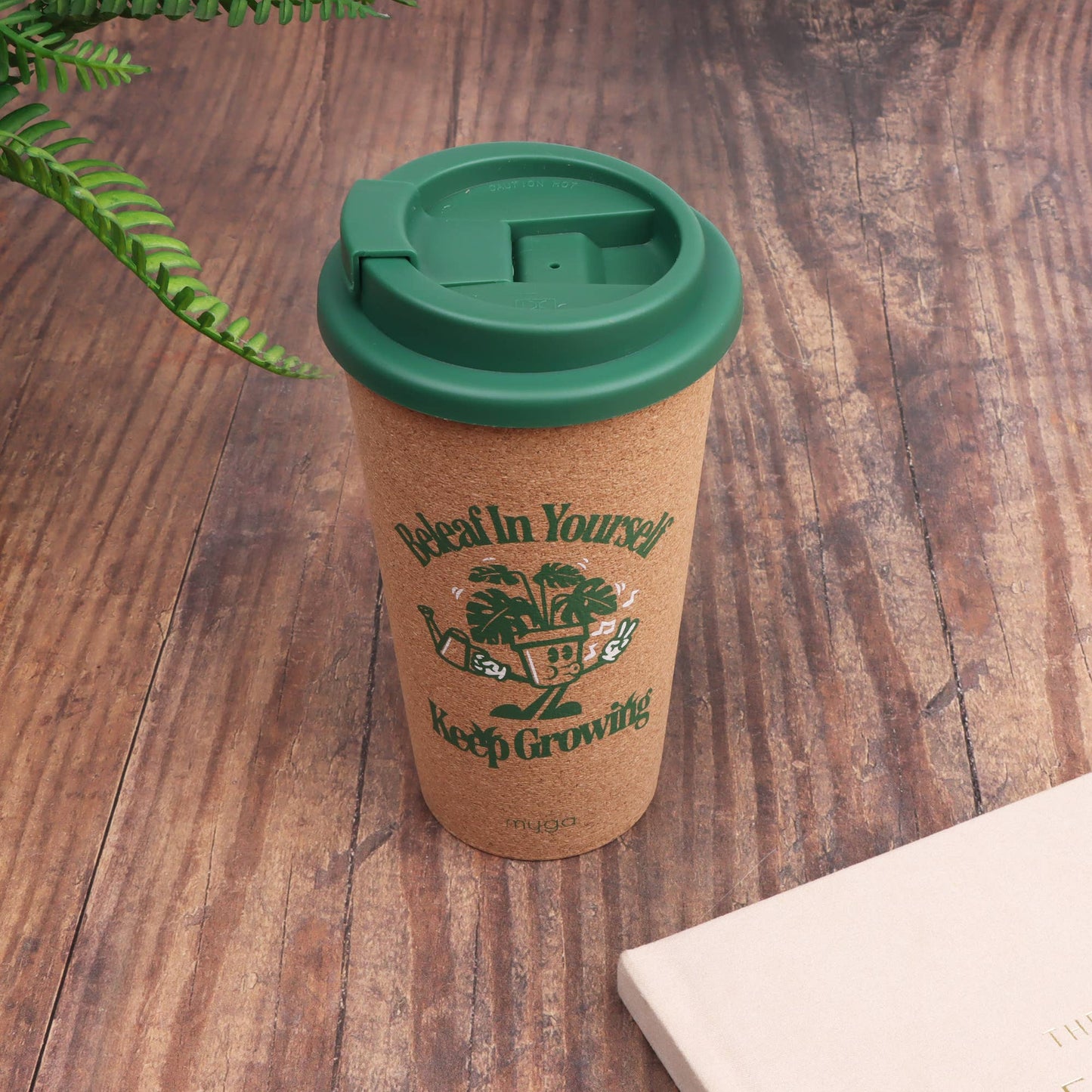 Double-Walled Cork Travel Cup -  Beleaf