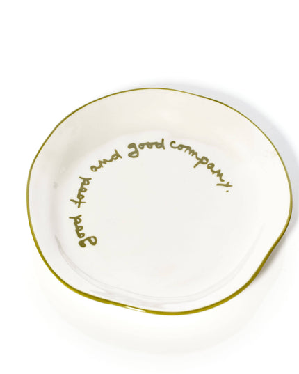 Statement Plate - 'good food and good company.'