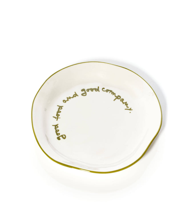 Statement Plate - 'good food and good company.'