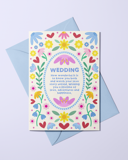 Wedding - Floral Symmetry Card