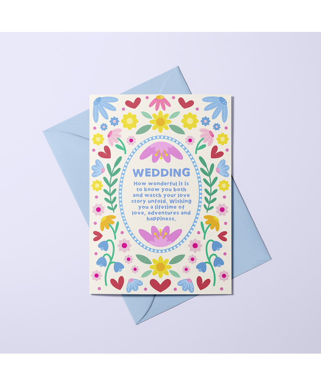 Wedding - Floral Symmetry Card