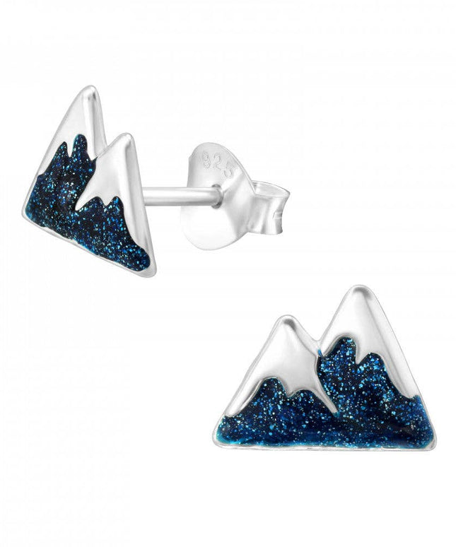 Blue Mountain STUDS - 925 Sterling Silver Earrings