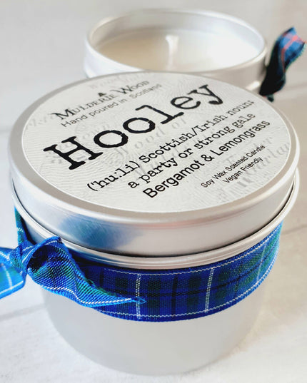 Hooley (Party) Bergamot and Lemongrass Scottish Gift Candle