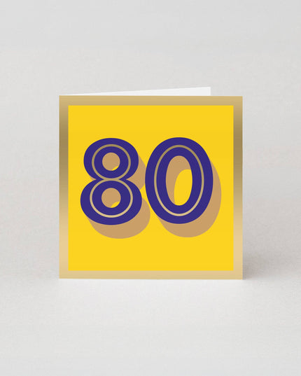 80th Birthday Cards | Milestone Age Cards | Luxury Cards