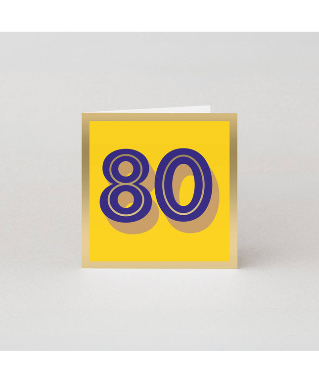 80th Birthday Cards | Milestone Age Cards | Luxury Cards
