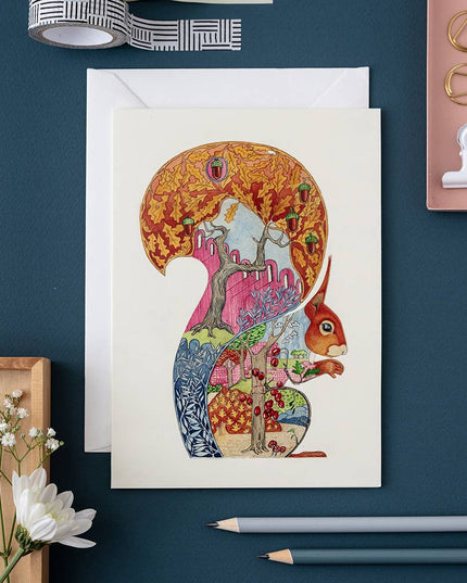 Red Squirrel Card
