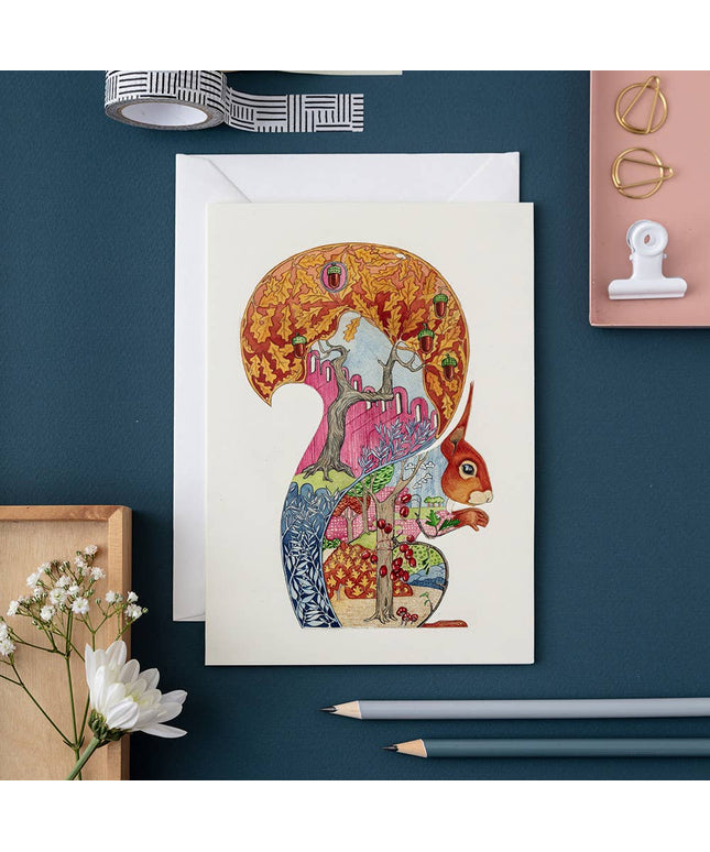 Red Squirrel Card