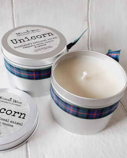 Unicorn Mythical Sweet Scent Scottish Scots Gift Candle