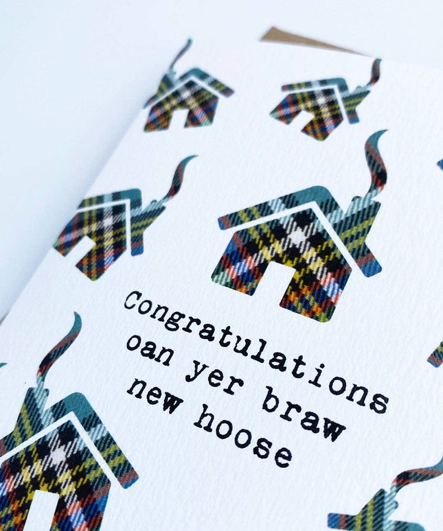 Braw New Hoose | Scottish Greeting Card | New Home Card