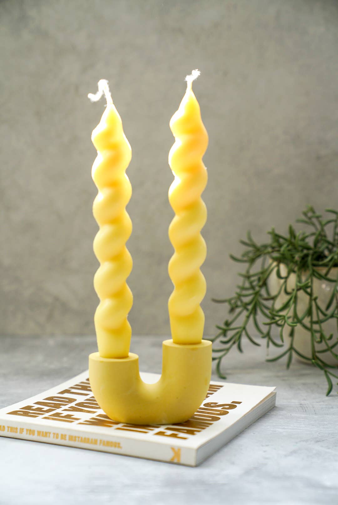 U Shape Dinner Candle Holder - Handmade pieces