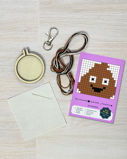 'S**t happens!' Mini Matchbox Cross Stitch Kit