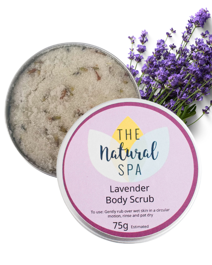 Lavender Natural Body Scrub - 75g tin - Letterbox