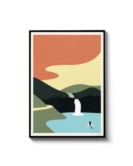 Go With The Flow, A4 Print
