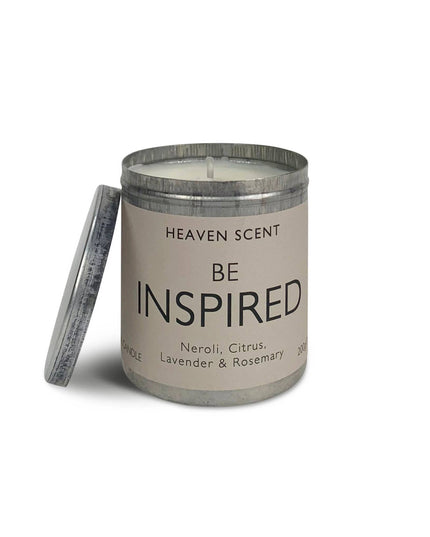 Be Inspired / Be Calm - 200g Tin Candle Be Inspired: Neroli‚ Citrus‚ Lavender & Rosemary