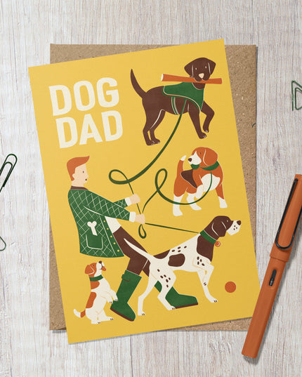 Dog Dad | Fun Dog Walking Greeting Card