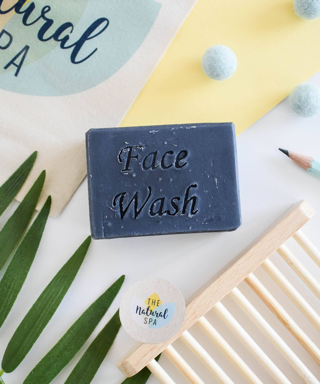 Charcoal Face Wash - Cleansing Bar Lavender Tea Tree