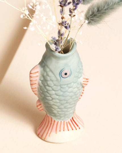 Ceramic Mini Fish Bud Vase