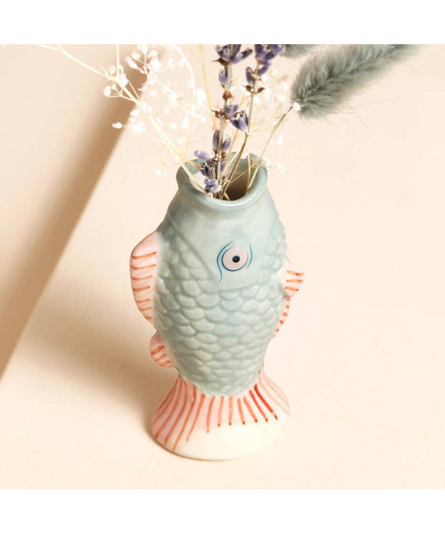 Ceramic Mini Fish Bud Vase