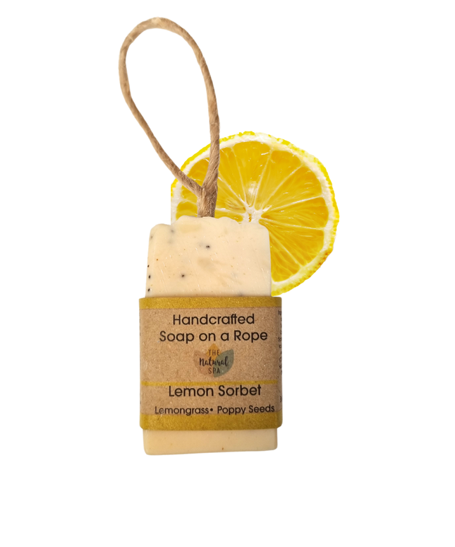 Lemon Sorbet Soap On A Rope 100g