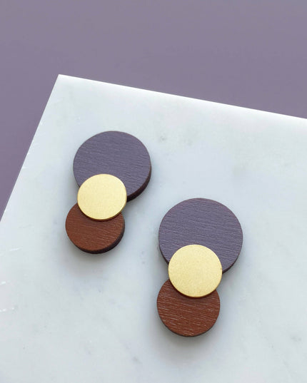 Colour Combo Circle Studs