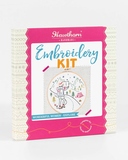 Hiking Embroidery Kit (Explore) | Beginner Craft Kit