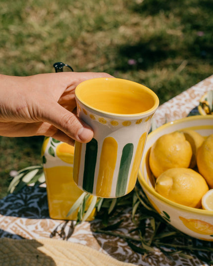 Artisanal Ceramic Mug - Limone Design Pottery Cup 250ml