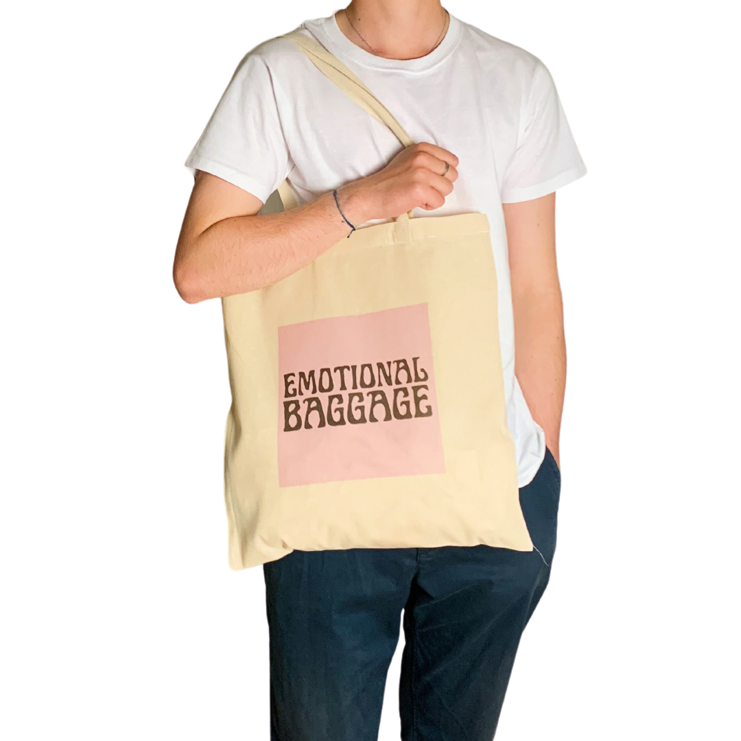 Emotional Baggage Funny Tote Bag Print