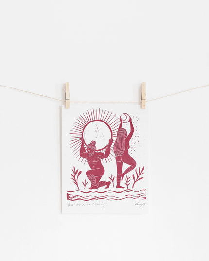 Meet Me in the Morning Riso Print * Man & Woman