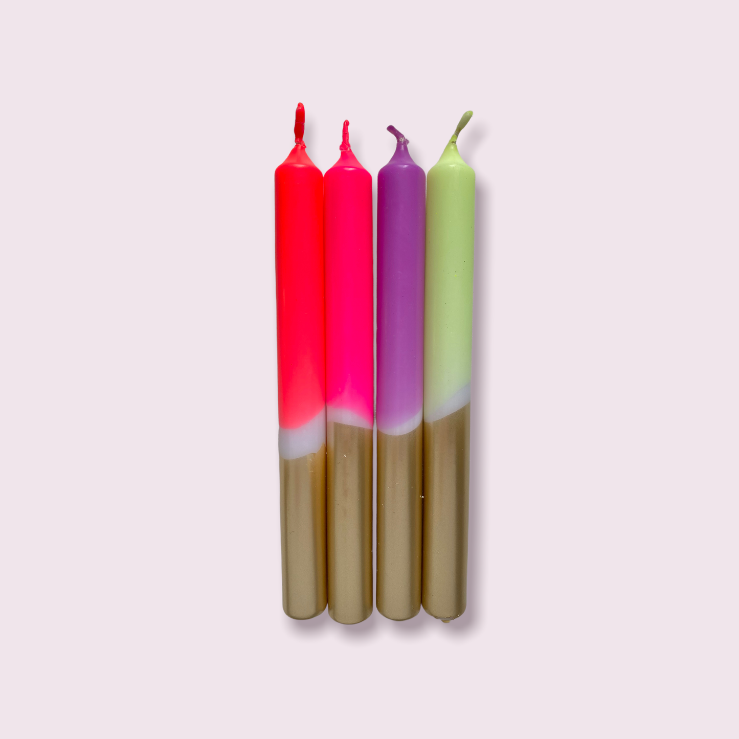 Dip Dye Neon Candle Set *Box of Four*