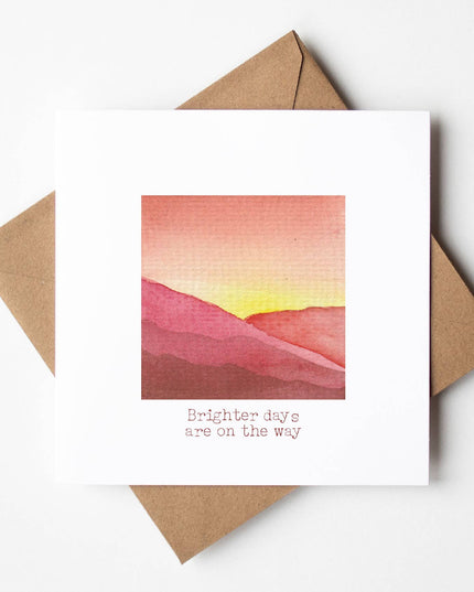 'Brighter Days' Scottish Watercolour Card