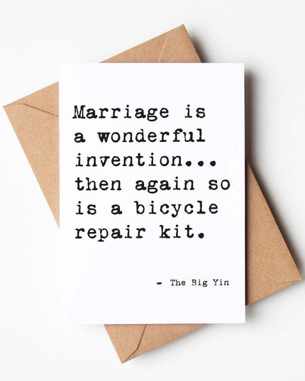 'Marriage' Funny Scottish Wedding Anniversary Card