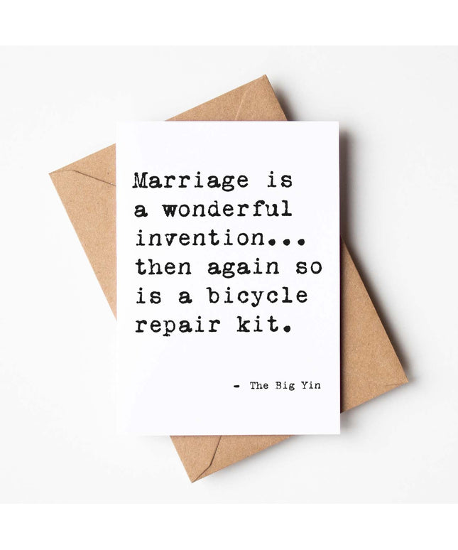 'Marriage' Funny Scottish Wedding Anniversary Card